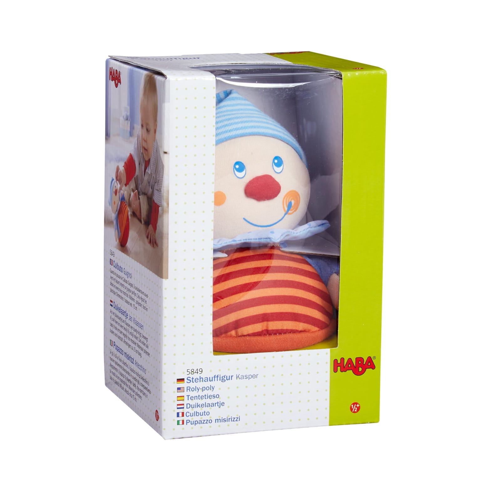 Greifen & Rasseln HABA Stehauffigur Kasper
