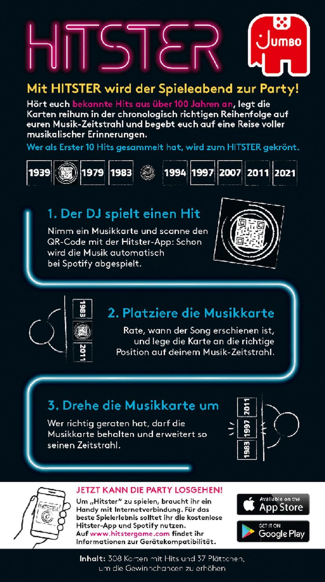 Gesellschaftsspiel Jumbo Spiele Hitster