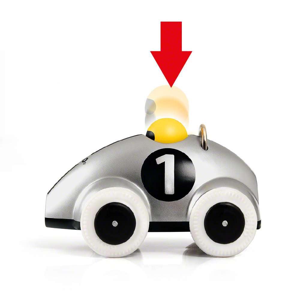 Holzeisenbahn Brio BRIO Push & Go Rennwagen Silber Edition