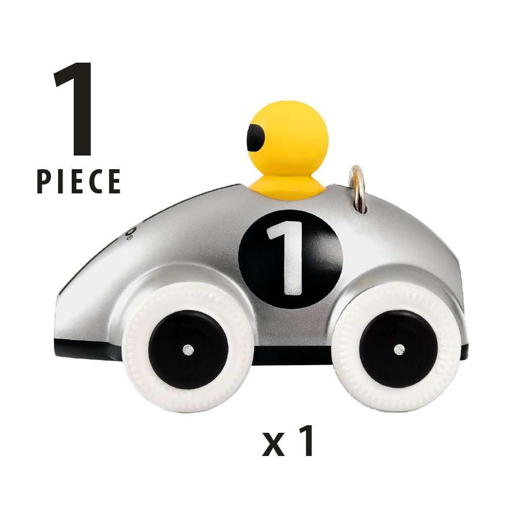 Holzeisenbahn Brio BRIO Push & Go Rennwagen Silber Edition