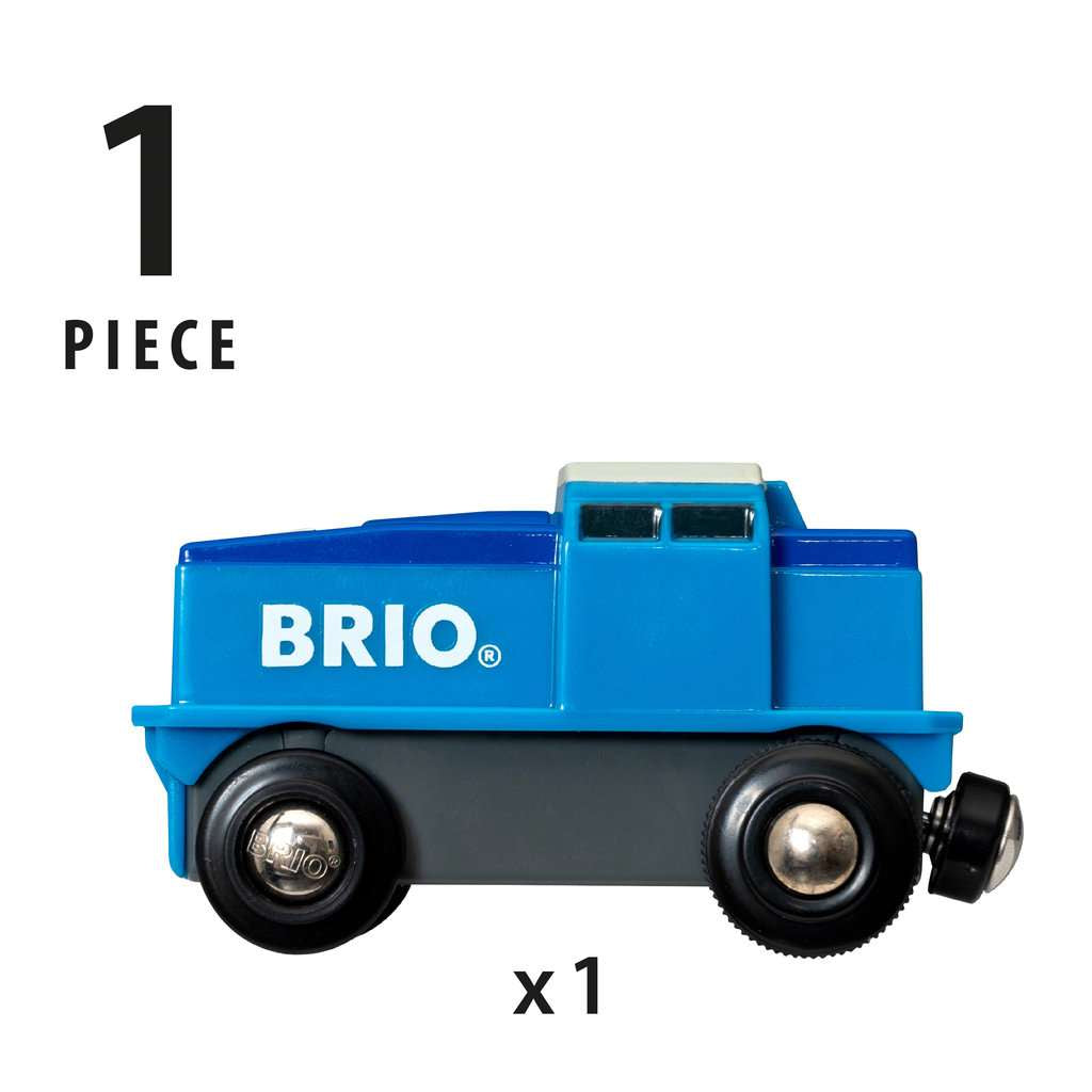 Holzeisenbahn Brio BRIO Blaue Batterie Frachtlok
