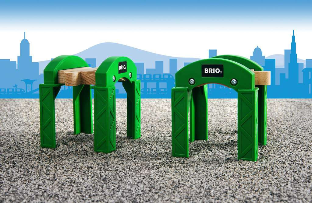 Holzeisenbahn Brio BRIO Stapelbares Brückensystem