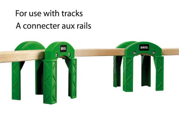 Holzeisenbahn Brio BRIO Stapelbares Brückensystem