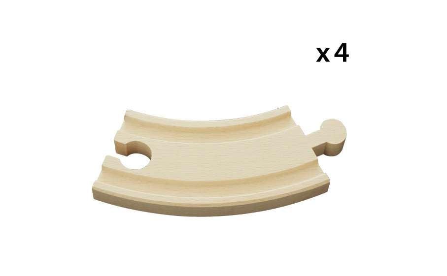 Holzeisenbahn Brio BRIO Kurze gebogene Gleise (E1)