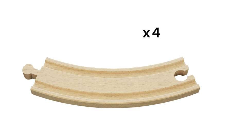 Holzeisenbahn Brio BRIO 1/1 Gebogene Gleise (E)