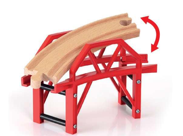 Holzeisenbahn Brio BRIO Bahnbrücke mit Auffahrten