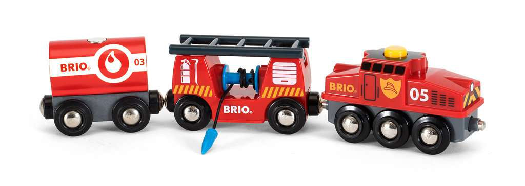 Holzeisenbahn Brio BRIO Feuerwehr-Löschzug