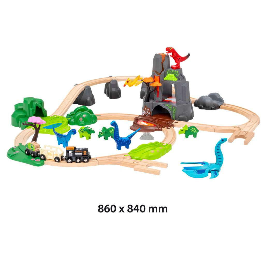 Holzeisenbahn Brio BRIO Dinosaurier Deluxe Set