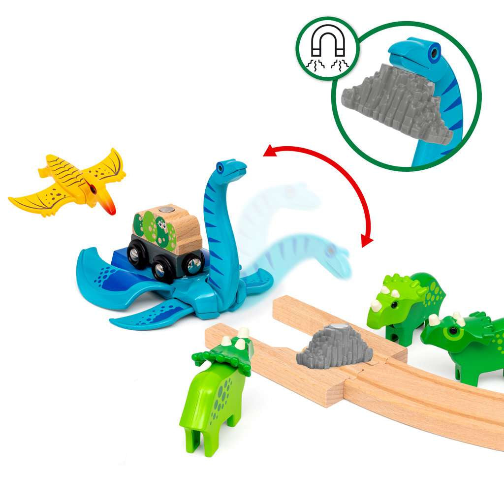 Holzeisenbahn Brio BRIO Dinosaurier Deluxe Set