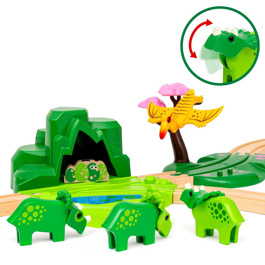 Holzeisenbahn Brio BRIO Dinosaurier Deluxe Set