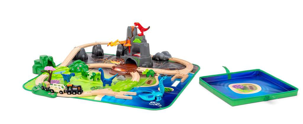 Holzeisenbahn Brio BRIO Dinosaurier Deluxe Set