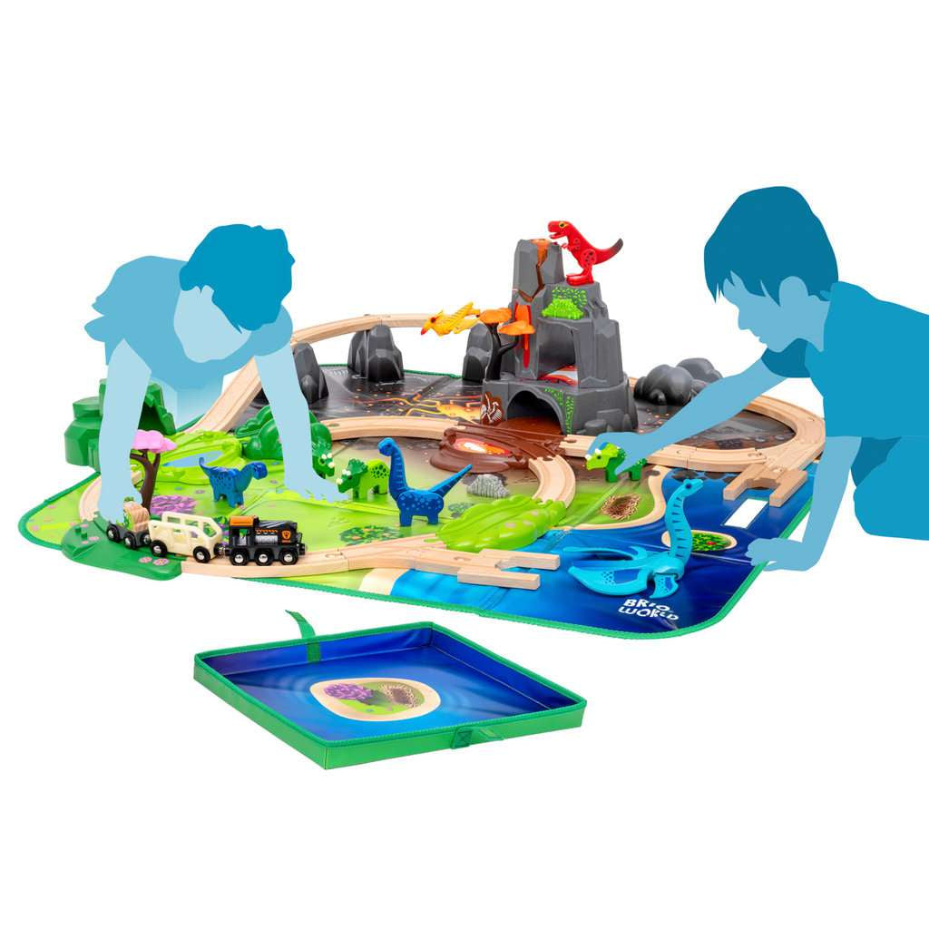 Holzeisenbahn Brio BRIO Dinosaurier Deluxe Set