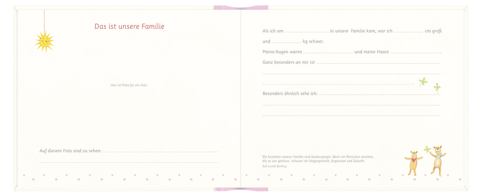 Eintragbuch Coppenrath Verlag Eintragalbum - Meine Taufe, rosa