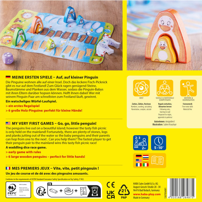 Gesellschaftsspiel HABA Meine ersten Spiele - Auf, auf kleiner Pinguin