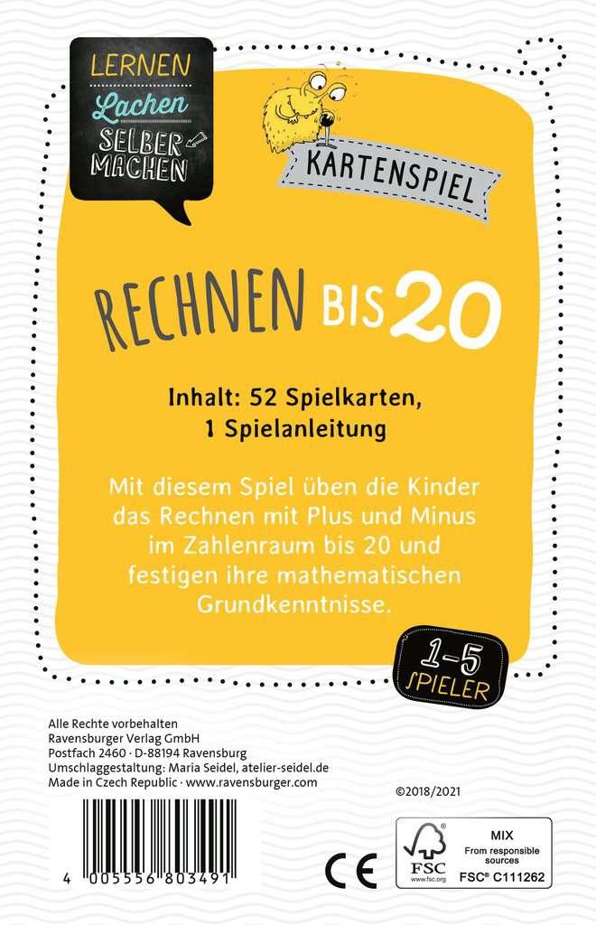 Spiel Ravensburger Lernen Lachen Selbermachen: Rechnen bis 20