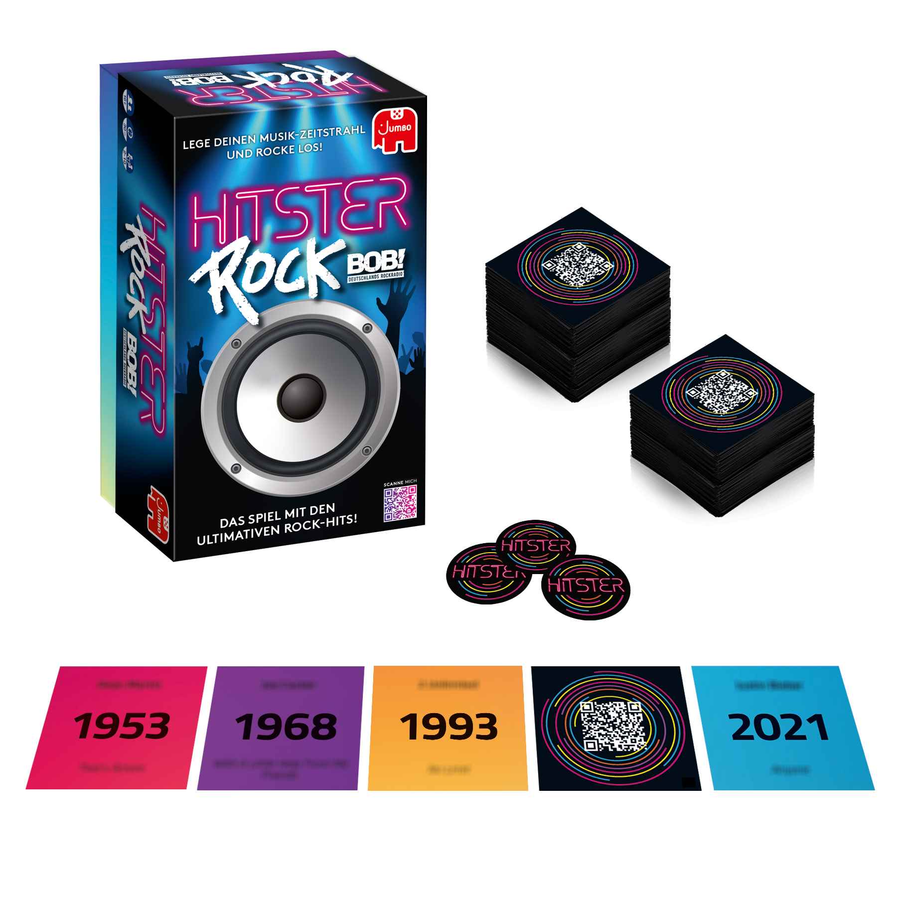 Gesellschaftsspiel Jumbo Spiele Hitster – Rock