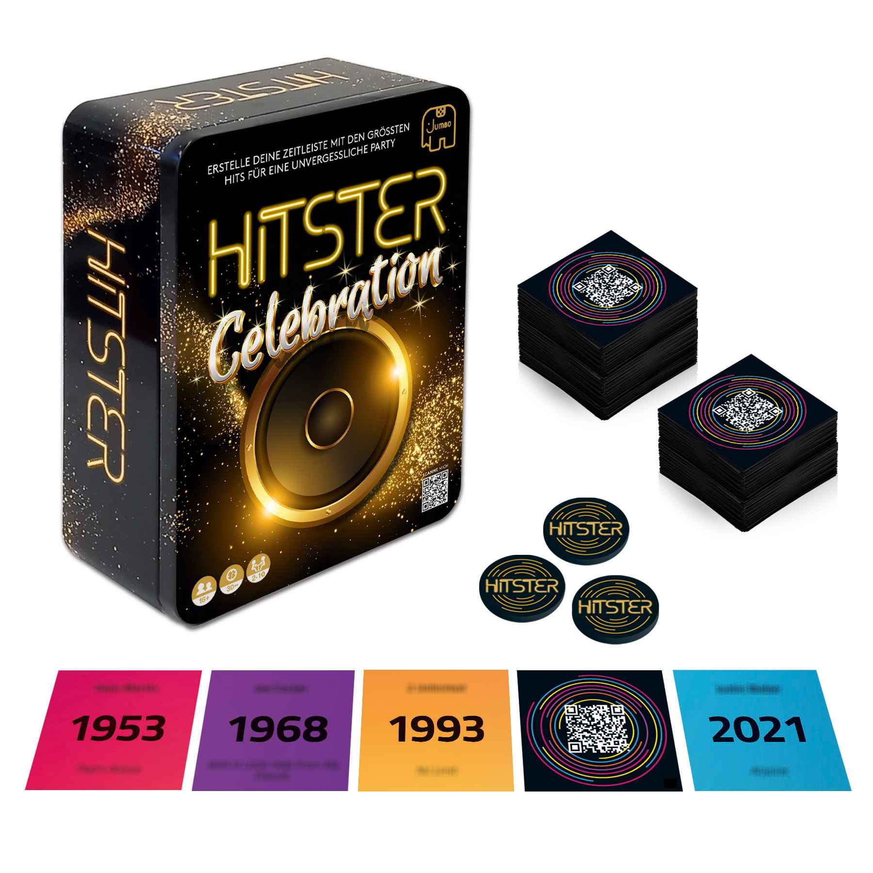 Gesellschaftsspiel Jumbo Spiele Hitster – Celebration