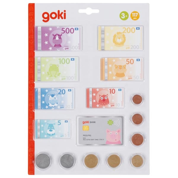 Spielwelt goki Spielgeld Tierische Taler, inkl. Kreditkarte