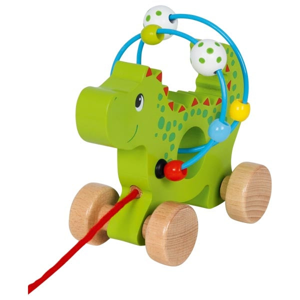 Nachziehen & Schieben goki Ziehtier mit Motorikschleife Drache