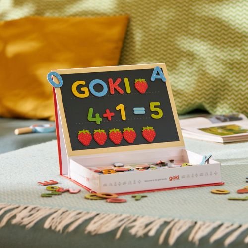 Lernspiel goki Magnetspiel Kleine Schule