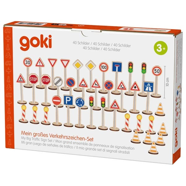 Spielwelt goki Mein großes Verkehrszeichen-Set