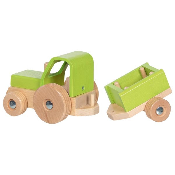 Spielwelt goki Traktor mit Anhänger