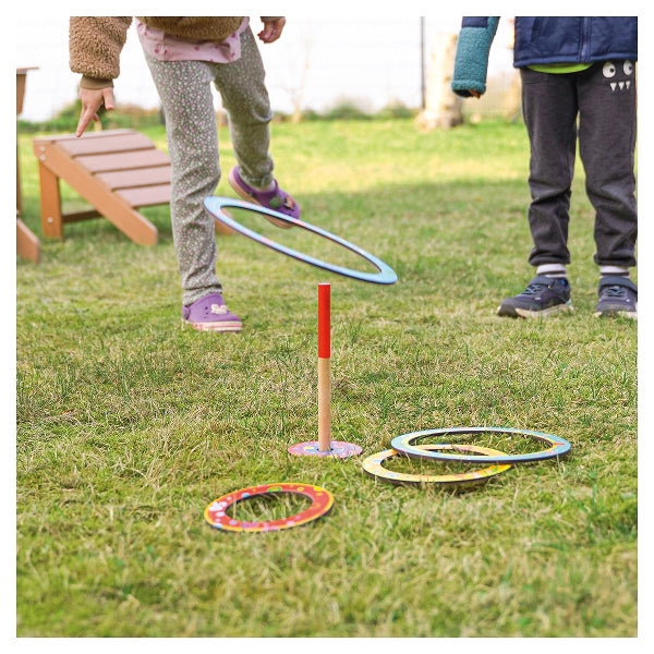 Ringwurfspiel kunterbunter Wurfspaß mit 4 Ringen