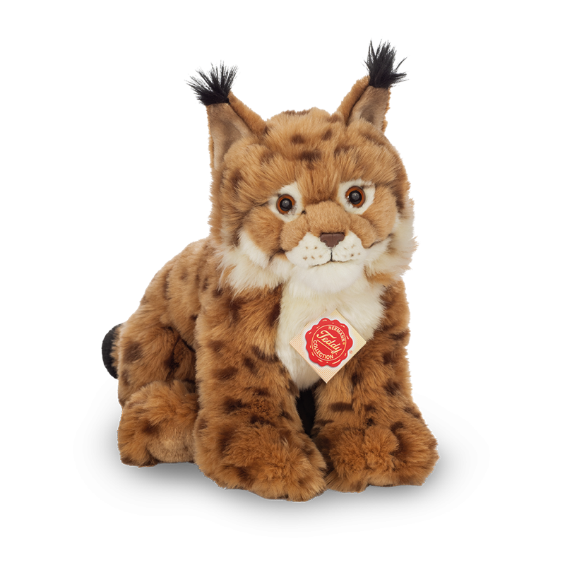 Plüschtier Teddy Hermann Teddy-Herrmann ⎮ Luchs sitzend ⎮ 26 cm