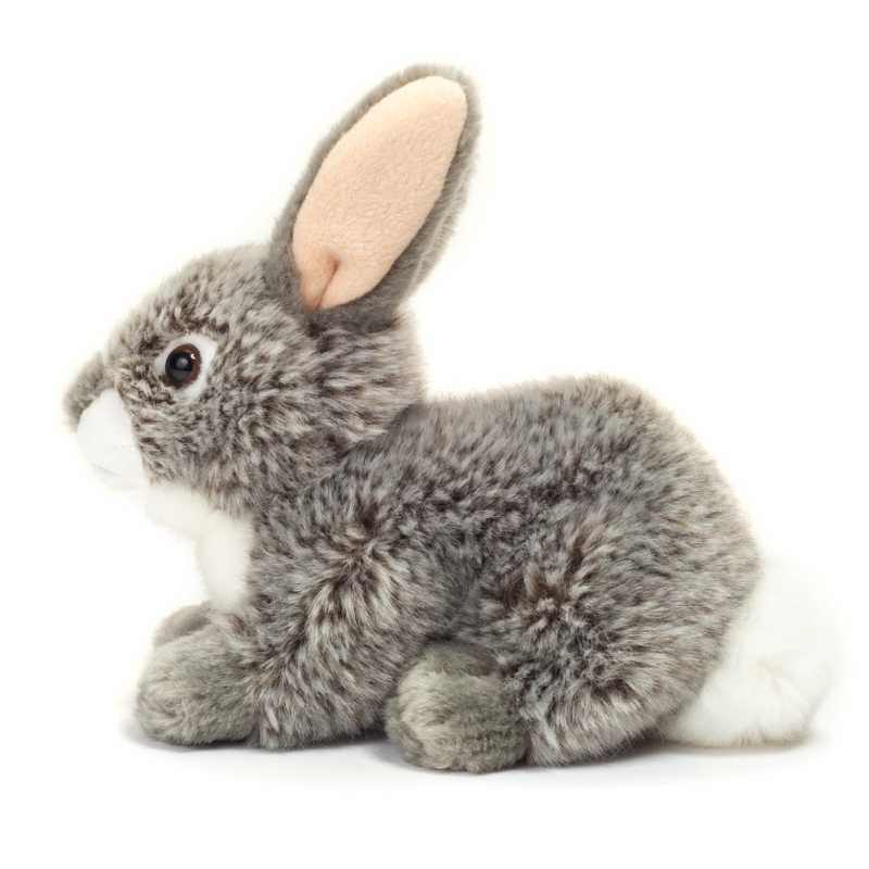 Plüschtier Teddy Hermann Teddy-Herrmann ⎮ Hase sitzend grau⎮ 18 cm