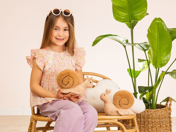 Plüschtier Teddy Hermann Teddy-Herrmann ⎮Schnecke Lotta ⎮ 20 cm