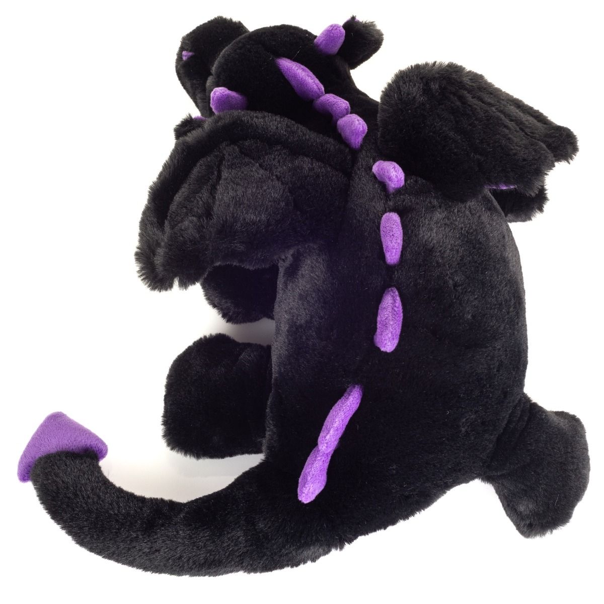 Teddy-Herrmann ⎮ Drache Logan schwarz-lila ⎮ 32 cm