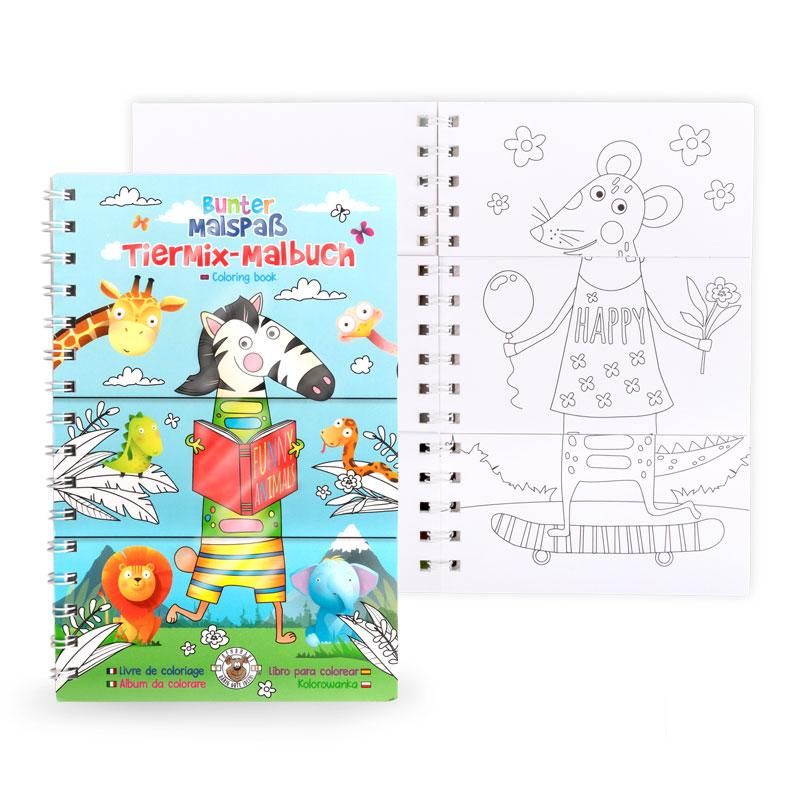 Trendhaus Malbuch Tiermix