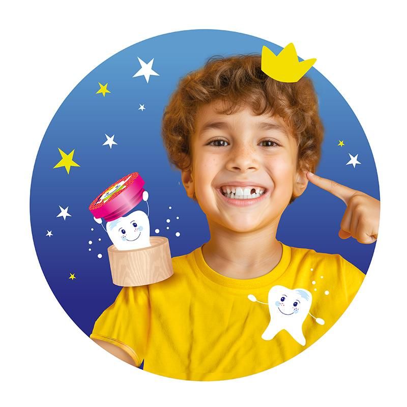 Trendhaus Zahnfee Zahndose aus Holz, 2-fach sortiert