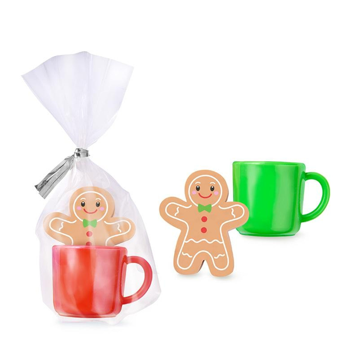 Radierer Lebkuchenmann mit Tasse, 2-fach sortiert