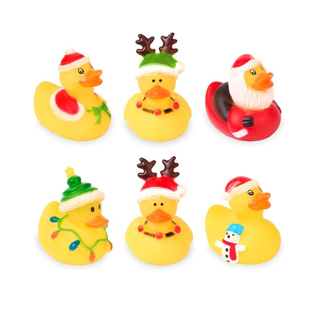 Badeenten Weihnachten, 6-fach sortiert