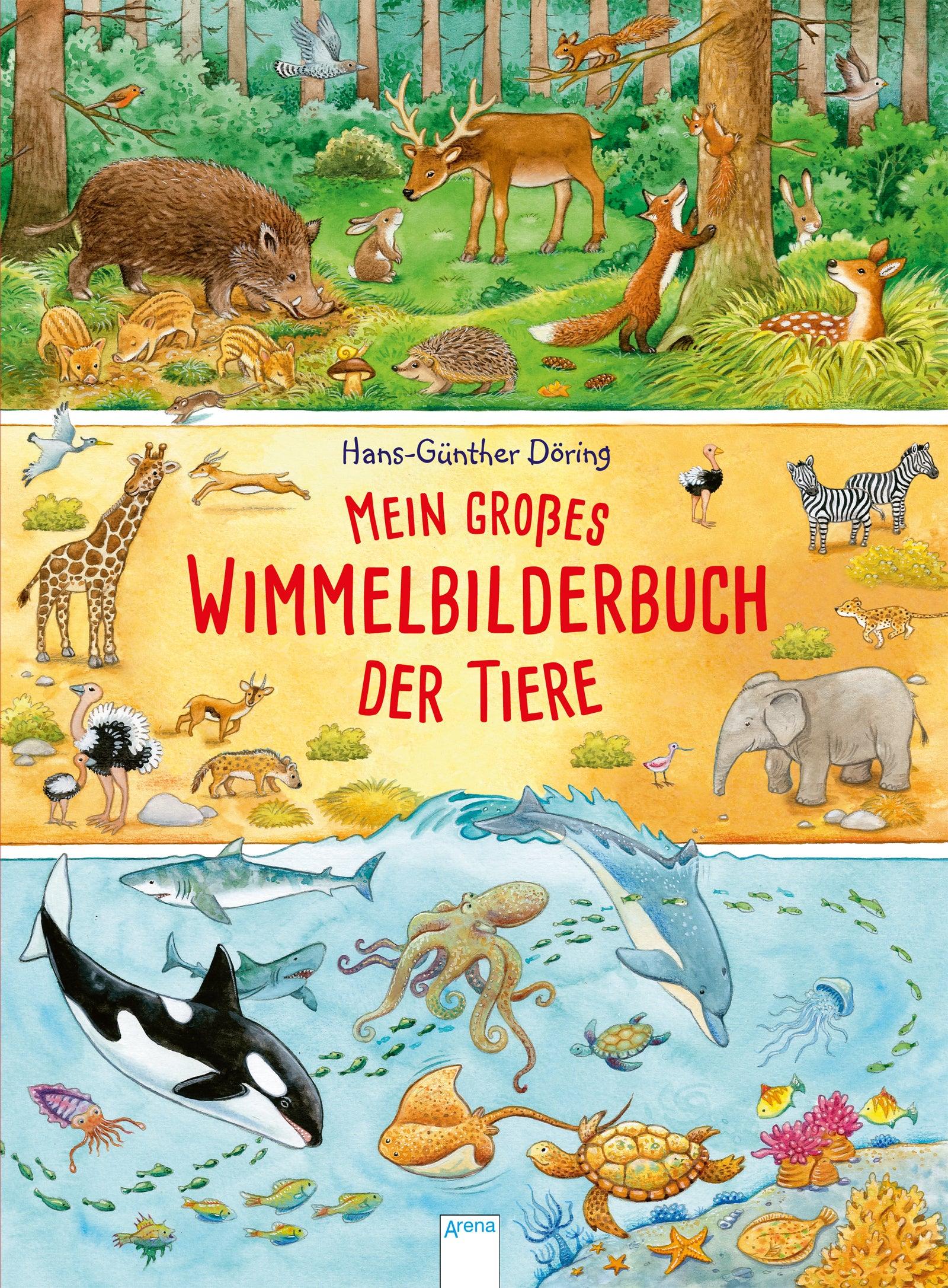 Bilderbuch Arena Verlag Mein großes Wimmelbilderbuch der Tiere