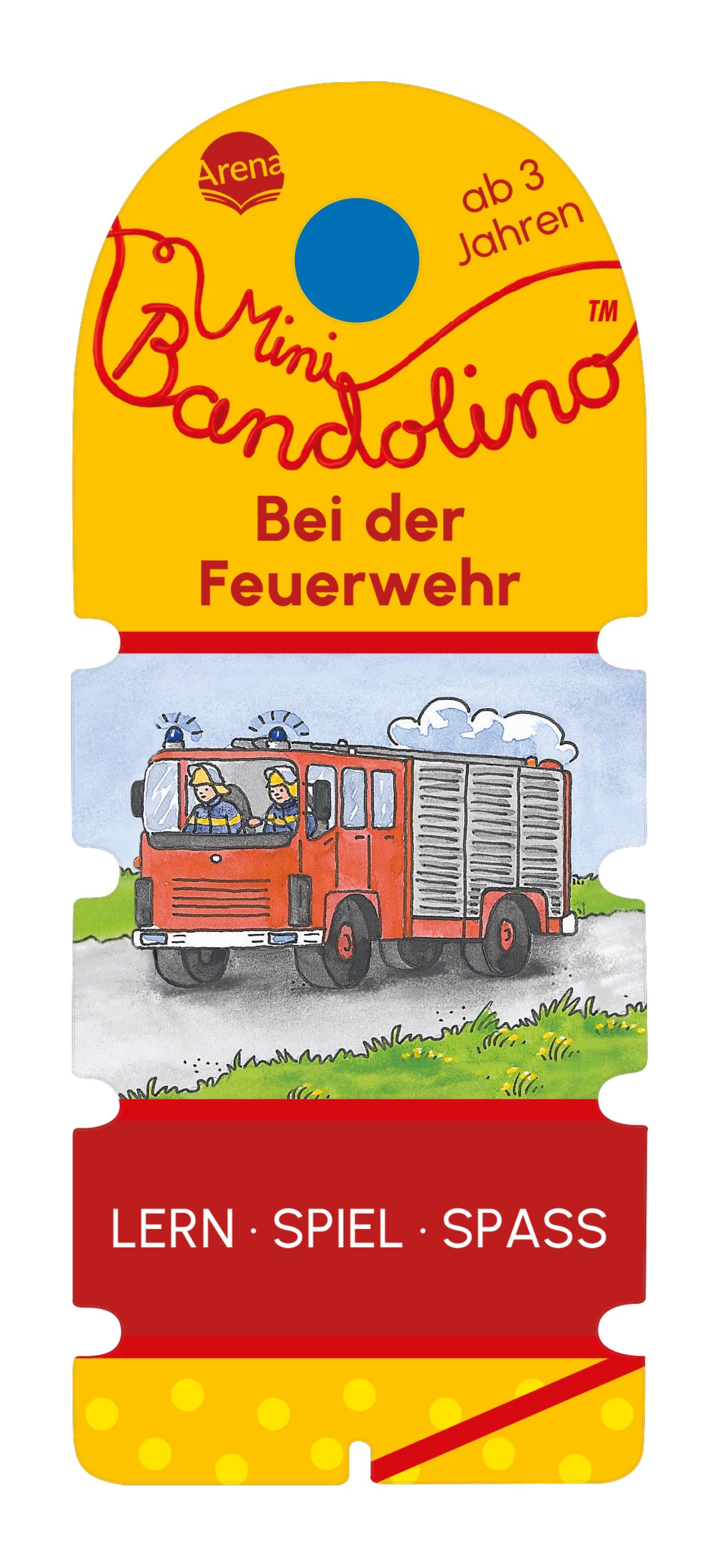 Lernspiel Arena Verlag Mini Bandolino. Bei der Feuerwehr