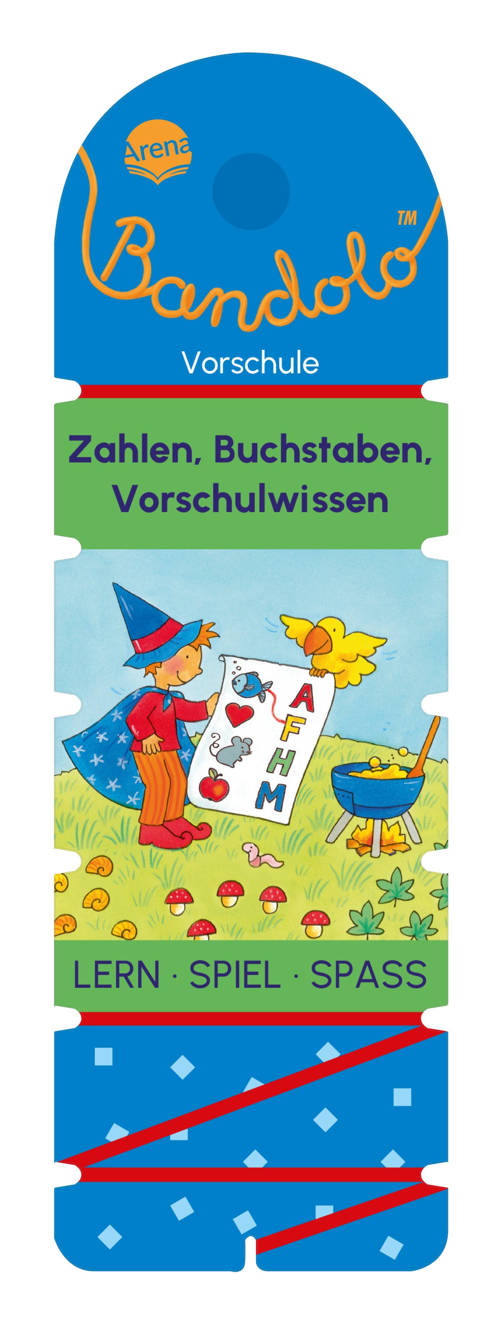 Lernspiel Arena Verlag Bandolo. Zahlen, Buchstaben, Vorschulwissen