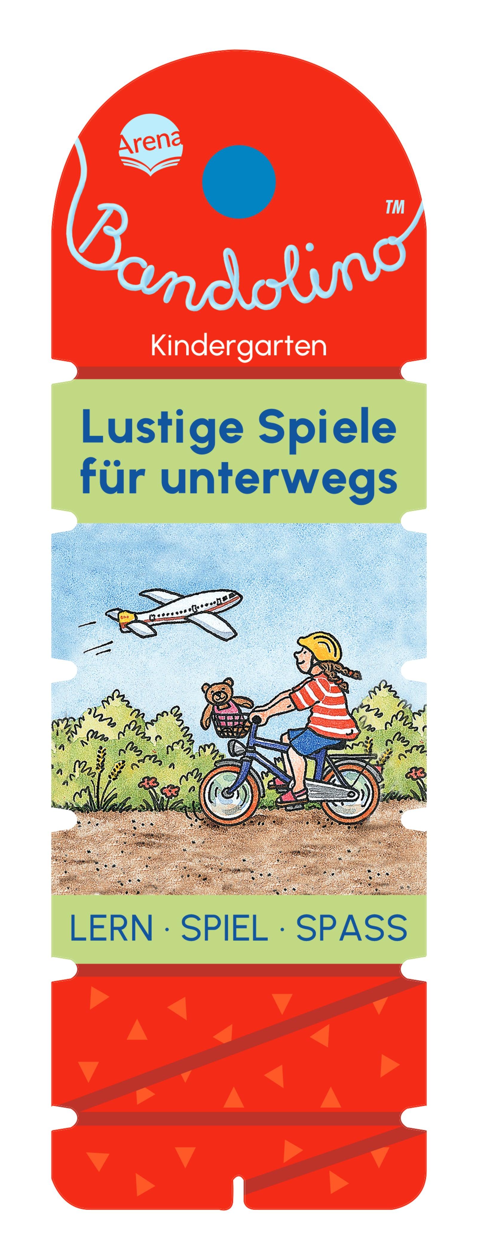 Lernspiel Arena Verlag Bandolino. Lustige Spiele für unterwegs
