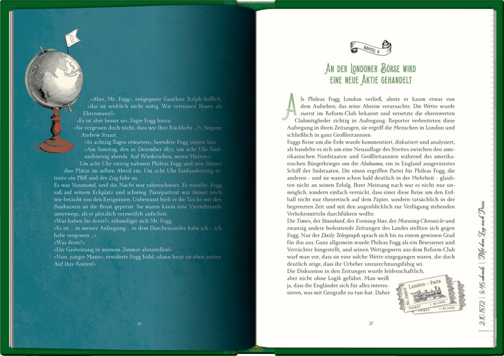 Große Schmuckausgabe: Jules Verne, In 80 Tagen um die Welt