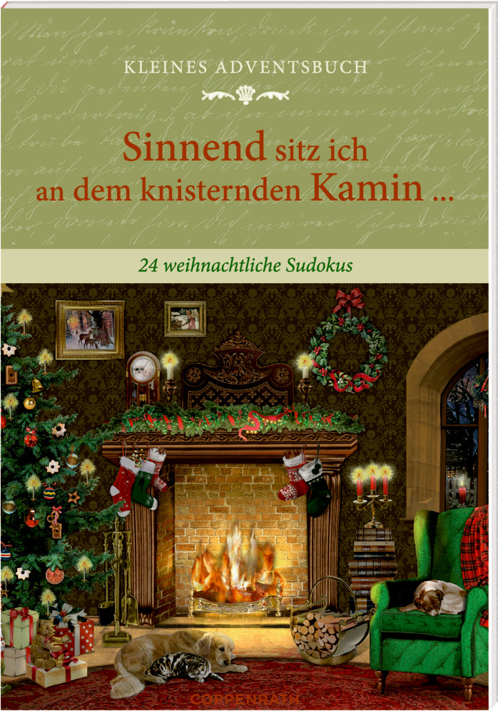 Adventskalender Coppenrath Verlag Sinnend sitz ich an dem knisternenden Kamin, Adventskalender-Buch