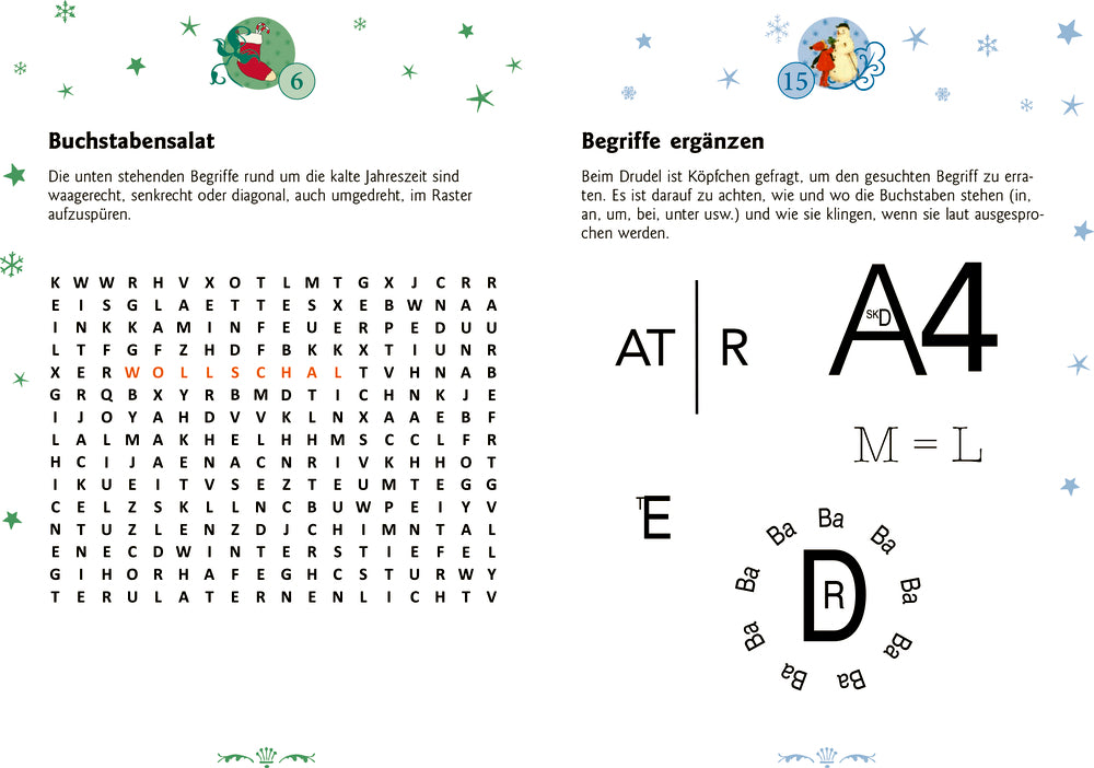 Adventskalender Coppenrath Verlag All überall auf den Tannenspitzen, Adventskalender-Buch