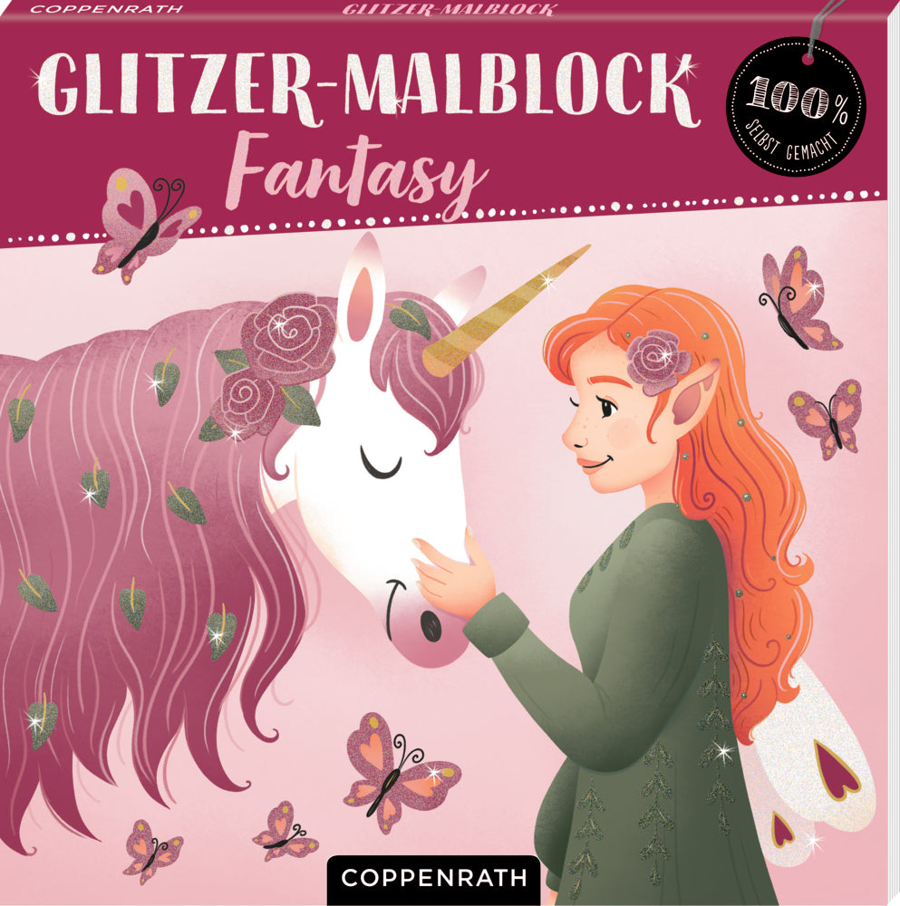 Basteln Coppenrath Verlag Glitzer-Malblock: Fantasy (100% selbst gemacht)