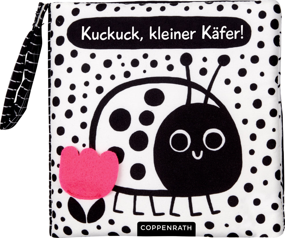 Baby Coppenrath Verlag Babys kuschelweiches Kontrastbuch "Kuckuck kleiner Käfer!" (Stoffbuch)
