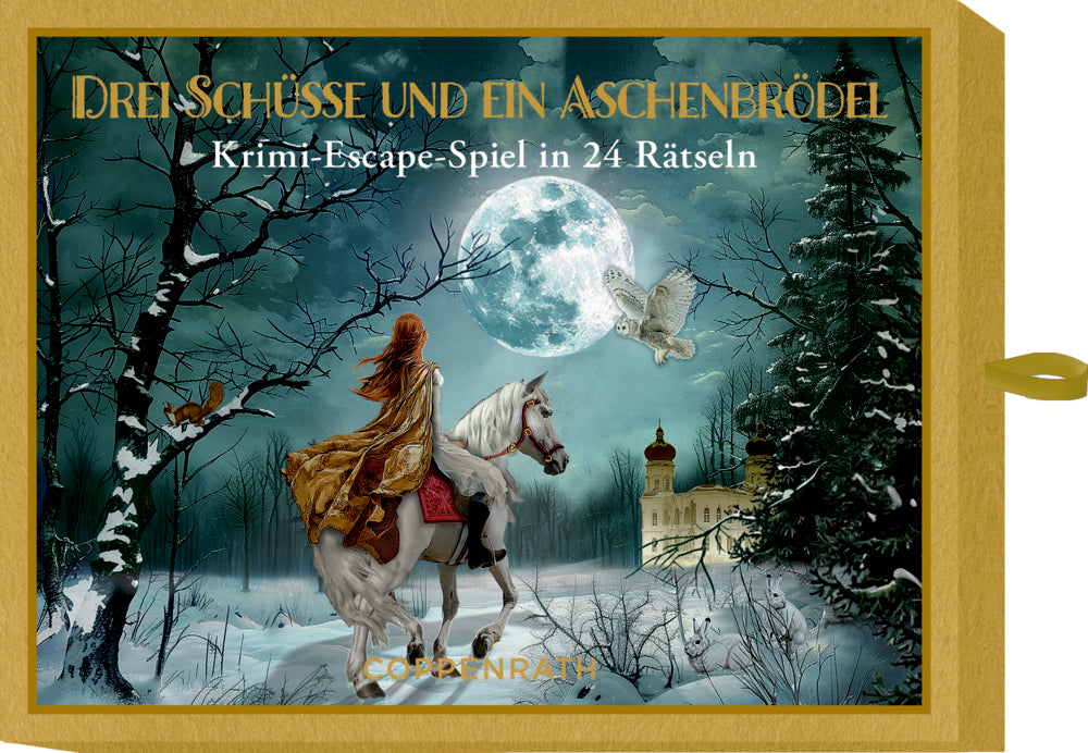 Drei Schüsse und ein Aschenbrödel, Krimi-Escape-Adventskalender-Spiel (Behr)