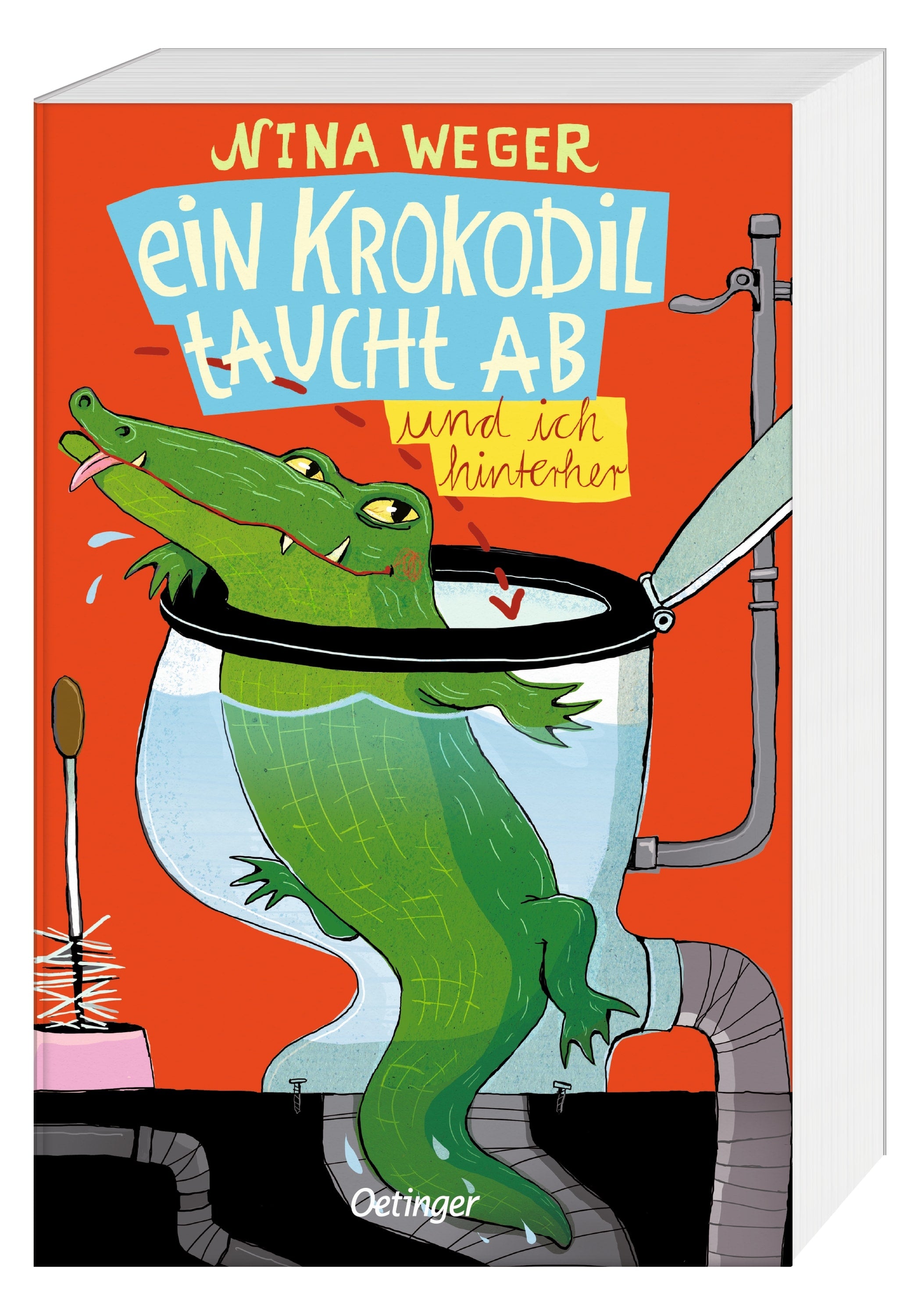 Ein Krokodil taucht ab und ich hinterher