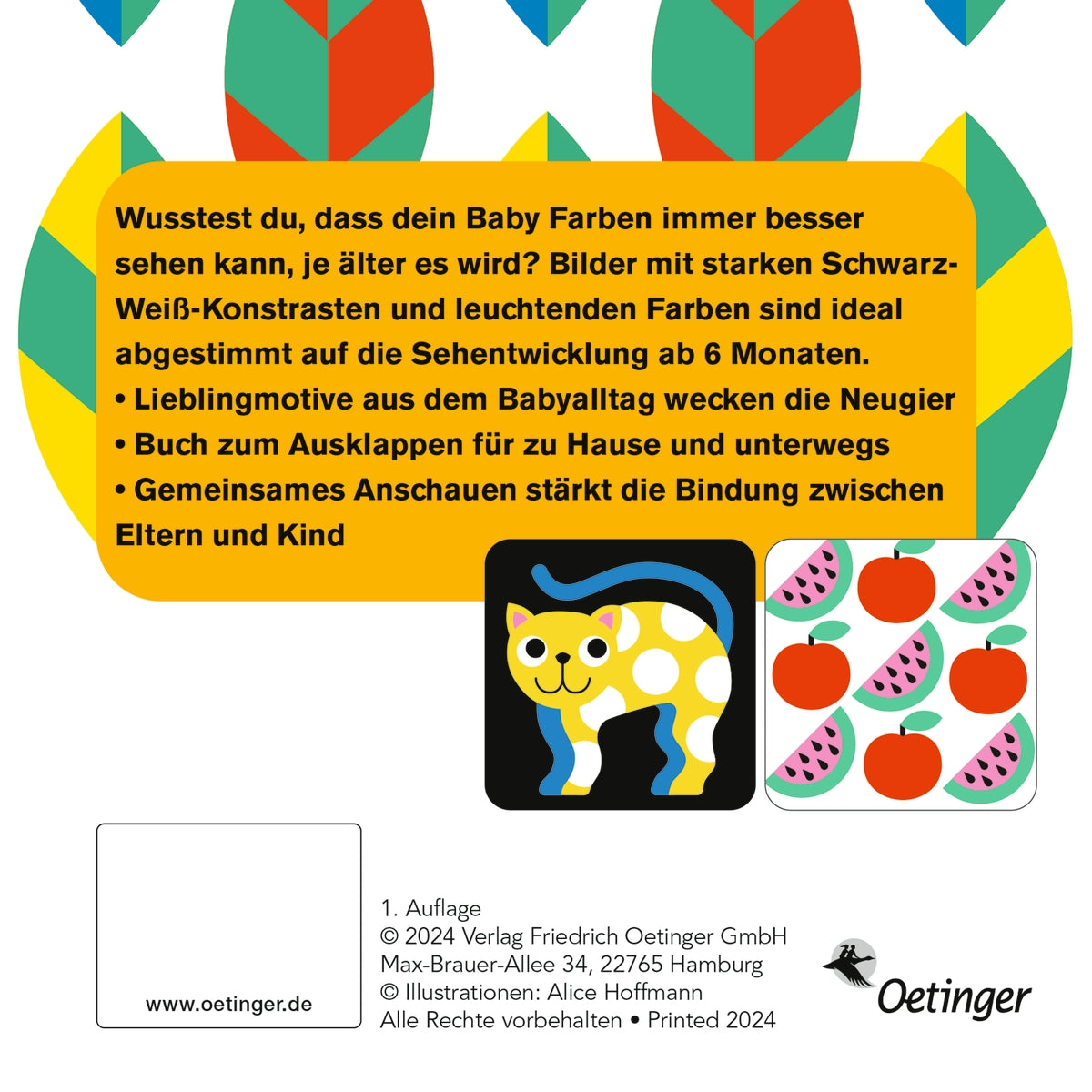 Bilderbuch Oetinger Verlagsgruppe Erste Bilder für Babyaugen. 6-9 Monate