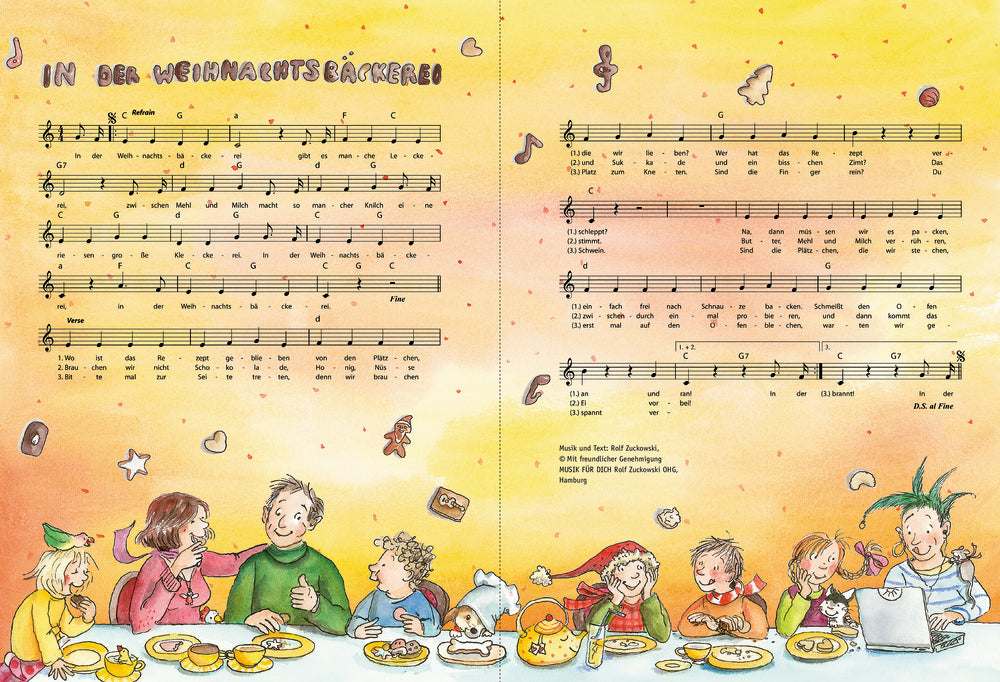 In der Weihnachtsbäckerei - Backbuch zum Weihnachtslied