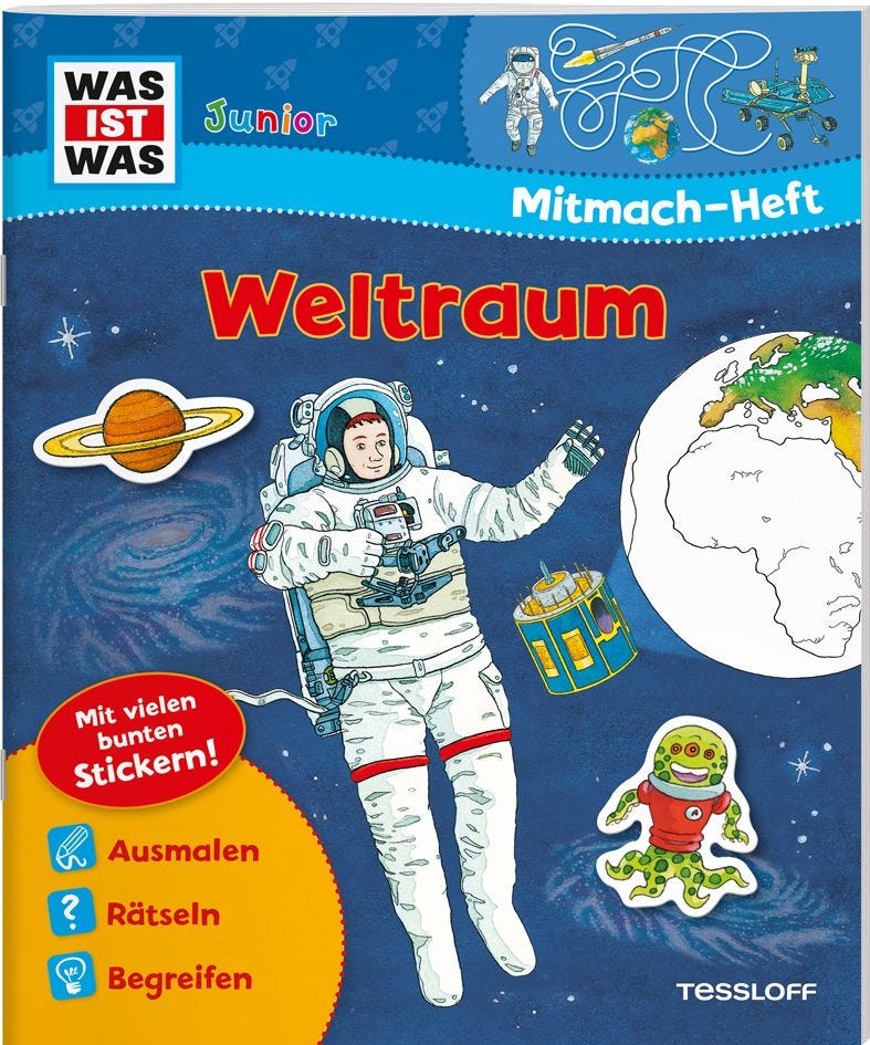 Buch Tessloff WIW Junior Mitmach-Heft Weltraum