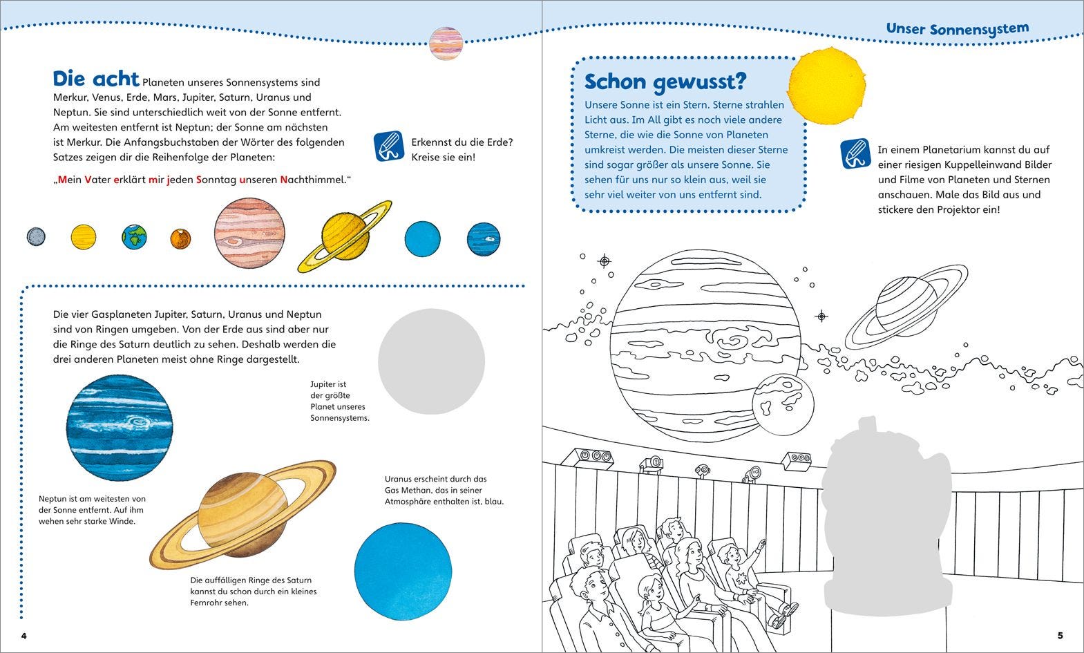 WIW Junior Mitmach-Heft Weltraum